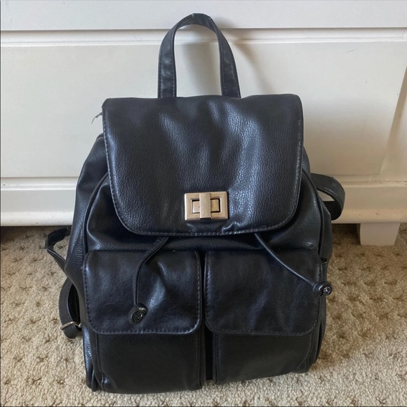 calvin klein leather backpack mens Calvin Klein Faux leather backpack - Blue
